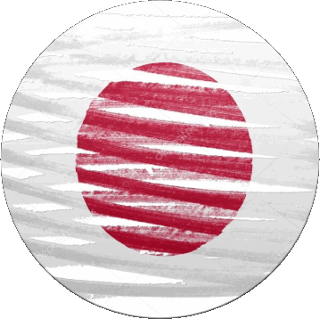 Runde Japan Asien Fahnen 