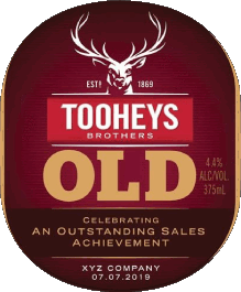 Tooheys Australie Bières Boissons 