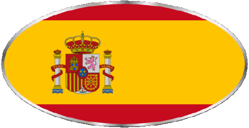 Oval España Europa Banderas 