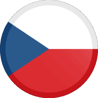 Round Czech Republic Europe Flags 