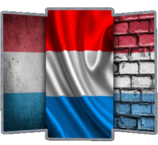 Form Luxemburg Europa Fahnen 