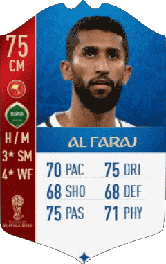 Salman Al Faraj Arabie Saoudite F I F A - Joueurs Cartes Jeux Vidéo Multi Média 