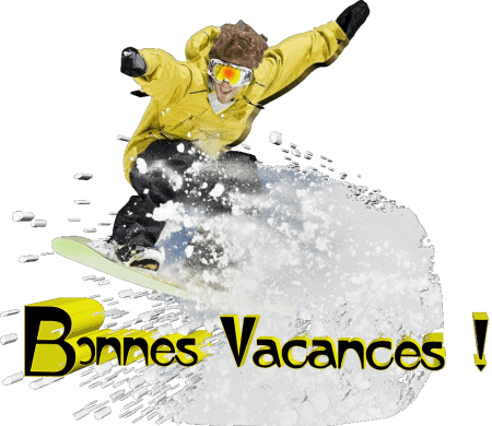 Serie 04 Bonnes Vacances Hiver Francés Mensajes 