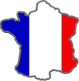 Mapa Nacional Francia Banderas 