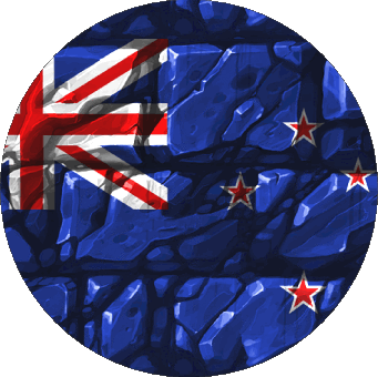 Rond Nouvelle-Zélande Océanie Drapeaux 
