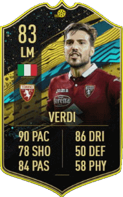 Simone Verdi Italien F I F A - Karten Spieler Videospiele Multimedia 