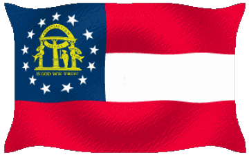 Ondulación Georgia U.S.A - Estados América Banderas 
