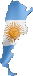 Verschiedene Argentinien Amerika Fahnen 