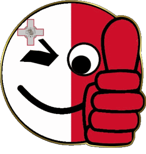 Smiley - OK Malta Europe Flags 