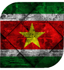 Carré Suriname Amériques Drapeaux 