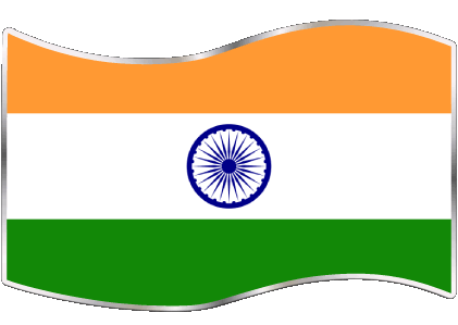 Rechteck Indien Asien Fahnen 