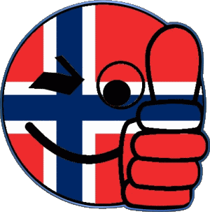 Smiley - OK Norway Europe Flags 