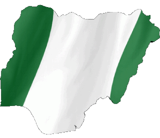 Carta Geografica Nigeria Africa Bandiere 