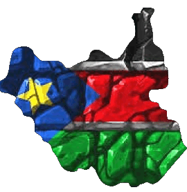 Carte Soudan Sud Afrique Drapeaux 