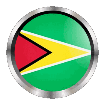 Rond - Anneaux Guyana Amériques Drapeaux 