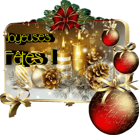 Serie 16 Joyeuses Fêtes (Noël) Français Messages 