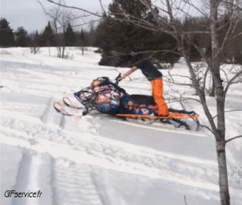 Fail Snow Motorcycle Transport Humor -  Fun 