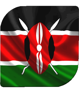 Platz Kenia Afrika Fahnen 