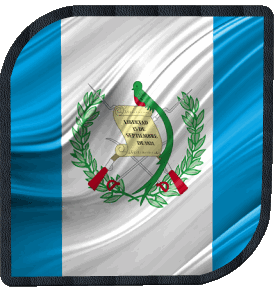 Quadrato Guatemala America Bandiere 