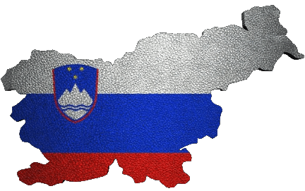 Carte Slovénie Europe Drapeaux 