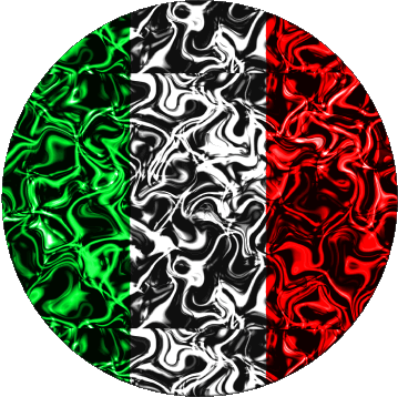 Rond National Italie Europe Drapeaux 