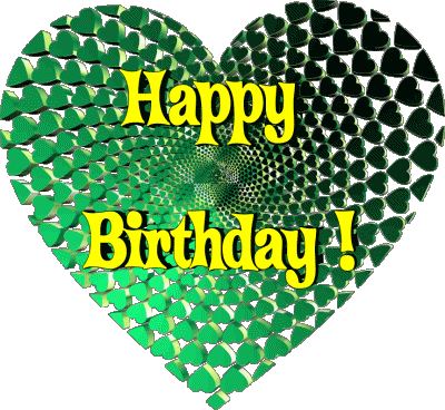 009 Heart Happy Birthday Anglais Messages 