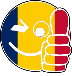 Faccina - OK Chad Africa Bandiere 