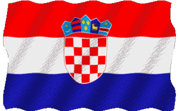 Ondulation Croatie Europe Drapeaux 