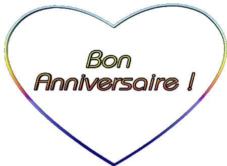001 Coeur Bon Anniversaire French Messages 