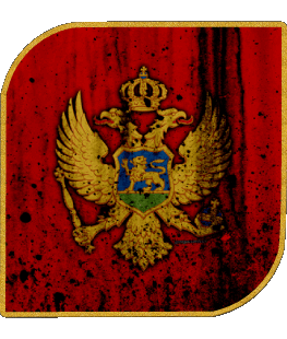 Square Montenegro Europe Flags 