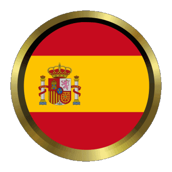 Rond - Anneaux Espagne Europe Drapeaux 
