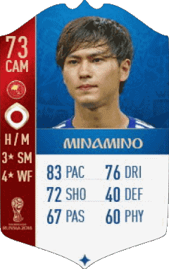 Takumi Minamino Japon F I F A - Joueurs Cartes Jeux Vidéo Multi Média 
