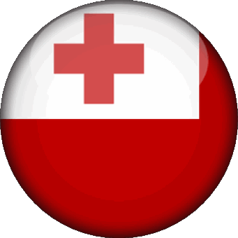 Runde Tonga Ozeanien Fahnen 