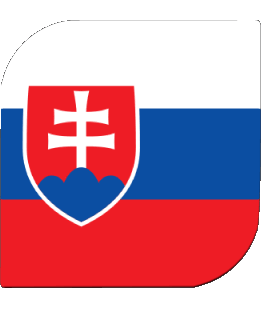 Square Slovakia Europe Flags 