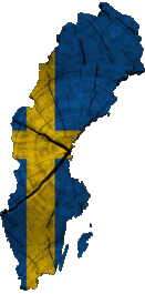 Map Sweden Europe Flags 