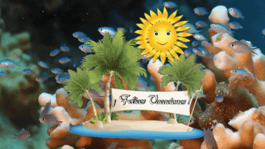 006 Animated Background Felices Vacaciones Spanish Messages 