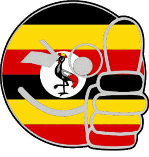 Smiley - OK Uganda África Banderas 
