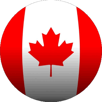 Tondo Canada America Bandiere 