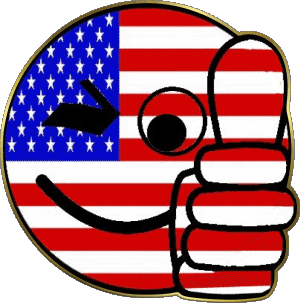 Smiley - OK U.S.A - Nacional América Banderas 