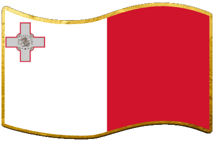 Rechteck Malta Europa Fahnen 