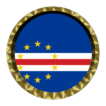 Rond - Anneaux Cap Vert Afrique Drapeaux 