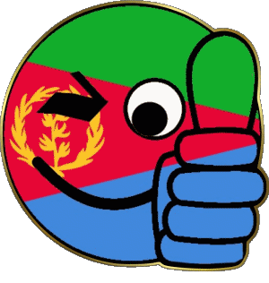 Smiley - OK Eritrea Afrika Fahnen 