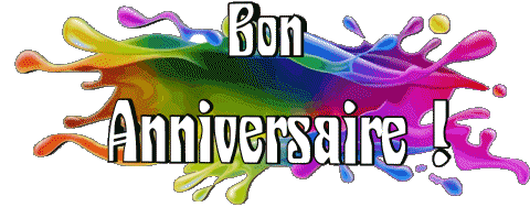 012 Transparent Background Abstrait - Géométrique Bon Anniversaire French Messages 