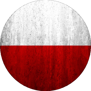 Tondo Polonia Europa Bandiere 