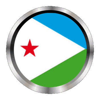 Rund - Ringe Dschibuti Afrika Fahnen 