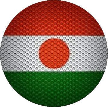 Tondo Niger Africa Bandiere 