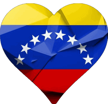 Corazón Venezuela América Banderas 