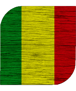 Quadrato Mali Africa Bandiere 