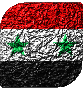 Square Syria Asia Flags 