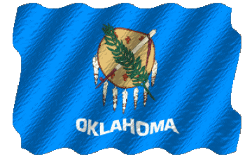 Waving Oklahoma U.S.A - States America Flags 